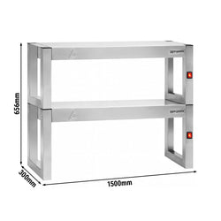 Mostek grzewczy na podczerwień – 1500 x 300 mm – z 2 podgrzewanymi poziomami