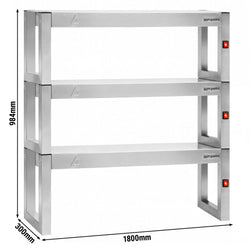 Mostek grzewczy na podczerwień – 1800 x 300 mm – z 3 podgrzewanymi poziomami