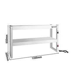 Mostek grzewczy na podczerwień - 1200x300mm - 1,08kW - 2 podgrzewane poziomy