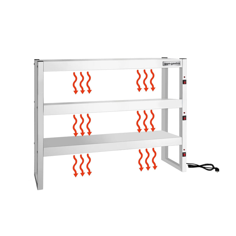 Mostek grzewczy na podczerwień - 1200x300mm - 1,62kW - 3 podgrzewane poziomy