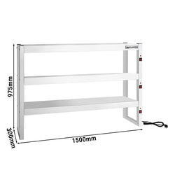 Mostek cieplny na podczerwień – 1500 x 300 mm – 3 ogrzewane poziomy