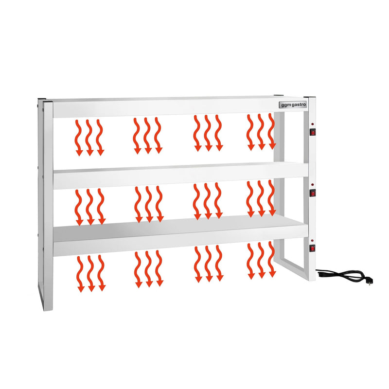 Mostek grzewczy na podczerwień - 1500x300mm - 2,16kW - 3 podgrzewane poziomy