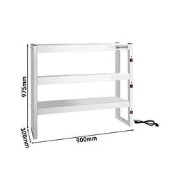 Mostek cieplny na podczerwień – 900 x 300 mm – 3 ogrzewane poziomy