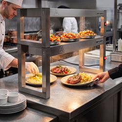 Mostek grzewczy na podczerwień – 900 x 300 mm – z 2 podgrzewanymi poziomami