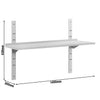 Commercial Stainless Steel Wall Shelf ECO - 1400x300mm - with Single Tier