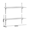 Półka naścienna ECO – 1600 x 400 mm – z 2 poziomami