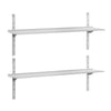Półka naścienna ECO – 1800 x 400 mm – z 2 poziomami