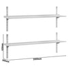 Półka naścienna ECO – 2000 x 300 mm – z 2 poziomami