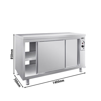 Szafka grzewcza ECO - 1400x700mm - z drzwiami po obu stronach - Prime Gastro
