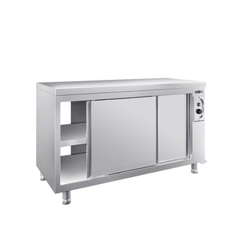 Szafka grzewcza PREMIUM - 1600x700mm - z drzwiami po obu stronach - Prime Gastro