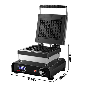 Gofrownica cyfrowa - 1,2 kW - Forma: Gofry brukselskie - Prime Gastro