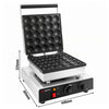 Gofrownica – pojedyncza – ręczna – 1,75 kW – kształt: kulki typu pancake – płyty z powłoką teflonową