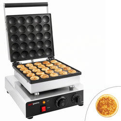 Gofrownica – pojedyncza – ręczna – 1,75 kW – kształt: kulki typu pancake – płyty z powłoką teflonową