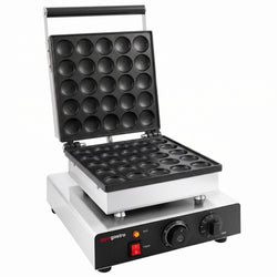 Gofrownica – pojedyncza – ręczna – 1,75 kW – kształt: kulki typu pancake – płyty z powłoką teflonową