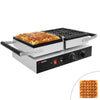 Gofrownica – pojedyncza – kształt: 4 gofry brukselskie – 1,6 kW – manualna – z powierzchnią pieczenia obracaną o 180°