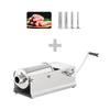 Commercial Manual Sausage Stuffer - Horizontal - 5L - Stainless Steel - incl. 4 Stuffing Tubes, image 1 of 10
