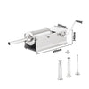 Commercial Manual Sausage Stuffer - Horizontal - 5L - Stainless Steel - incl. 4 Stuffing Tubes, image 2 of 10