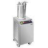 Nadziewarka do kiełbas – hydrauliczna – stal nierdzewna – 26 L – 1,1 kW – z 3 lejkami