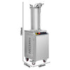 Nadziewarka do kiełbas – hydrauliczna – stal nierdzewna – 35 L – 1,5 kW – z 3 lejkami