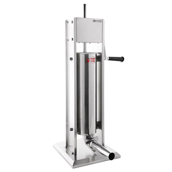 Manualna nadziewarka do kiełbasek & churro - 3 litry - stal nierdzewna - włącznie z 4 nadziewarkami do kiełbasek & 3 nasadkami do churro - Prime Gastro