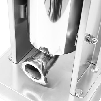 Manualna nadziewarka do kiełbasek & churro - 3 litry - stal nierdzewna - włącznie z 4 nadziewarkami do kiełbasek & 3 nasadkami do churro - Prime Gastro