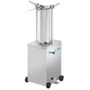 Nadziewarka do kiełbas – hydrauliczna – stal nierdzewna – 15 L – 560 W – z 4 lejkami