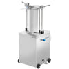 Nadziewarka do kiełbas – hydrauliczna – stal nierdzewna – 35 L – 560 W – z 4 lejkami