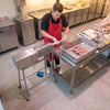 Commercial Electric Sausage Filler - Horizontal - 50L - 560W - Stainless Steel - incl. foot control & 3 sausage-filler nozzles