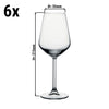 (6 szt.) Kieliszek do wina ALLEGRA – 350 ml