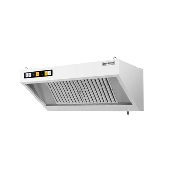 Okap ścienny z silnikiem – 1200 mm – regulator, filtr i oświetlenie