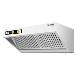 Okap ścienny z silnikiem – 1400 mm – regulator, filtr i oświetlenie
