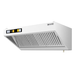 Okap ścienny z silnikiem – 1600 mm – regulator, filtr i oświetlenie
