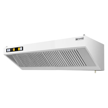 Okap ścienny z silnikiem – 2000 mm – regulator, filtr i oświetlenie