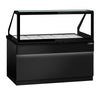 Lada grzewcza TORONTO - 1800mm - czarny front - dla 5x GN 1/1 - czarny blat granitowy