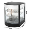 Commercial Heated Display Cabinet - 355mm - 800W - with 3 shelves - Black
