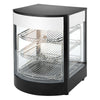 Commercial Heated Display Cabinet - 355mm - 800W - with 3 shelves - Black