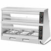 Witryna grzewcza – 1200 mm – 3,5 kW – na 3 pojemniki GN 1/1 – 2 półki – z oddzielnym sterowaniem