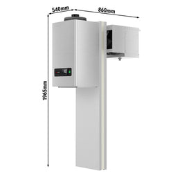 Commercial Stainless Steel Wall Mounted Monoblock Freezer Room Unit - Monoblock - max. for 5.0 m³ - 650W
