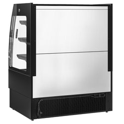Witryna chłodnicza naścienna - 1200 mm - 380 litrów - z 2 izolowanymi szklanymi drzwiami przesuwnymi i 3 półkami
