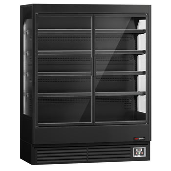 Naścienna szafa chłodnicza z izolowanymi drzwiami na zawiasach - 1585 mm - 693 l - z oświetleniem LED i 4 półkami - Prime Gastro