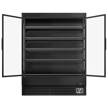 Naścienna szafa chłodnicza z izolowanymi drzwiami na zawiasach - 1585 mm - 693 l - z oświetleniem LED i 4 półkami - Prime Gastro