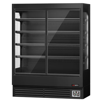 Naścienna szafa chłodnicza z izolowanymi drzwiami na zawiasach - 1585 mm - 693 l - z oświetleniem LED i 4 półkami - Prime Gastro