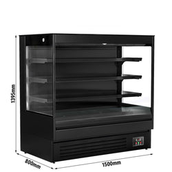 Witryna chłodnicza naścienna – 1500 mm – 493 litry – z 3 półkami