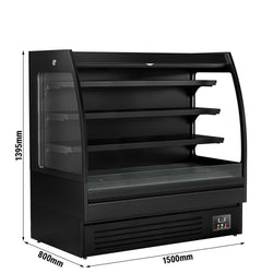 Witryna chłodnicza naścienna – 1500 mm – 480 litrów – z 3 półkami
