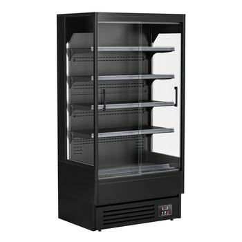 Szafa chłodnicza naścienna z drzwiami przesuwnymi - 1002 mm - 440 litrów - z oświetleniem LED i 4 półkami - Prime Gastro