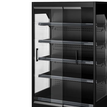 Szafa chłodnicza naścienna z drzwiami przesuwnymi - 1002 mm - 440 litrów - z oświetleniem LED i 4 półkami - Prime Gastro