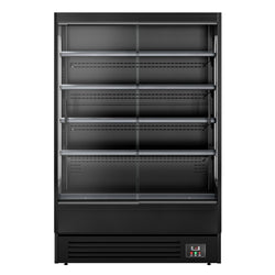Witryna chłodnicza naścienna - 1320 mm - 595 litrów - z 2 szklanymi drzwiami przesuwnymi i 4 półkami