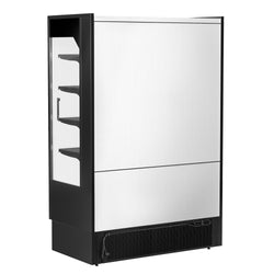 Witryna chłodnicza naścienna - 1320 mm - 595 litrów - z 2 szklanymi drzwiami przesuwnymi i 4 półkami