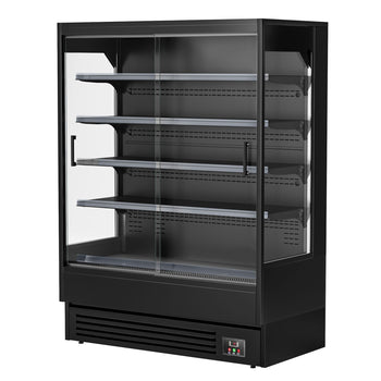 Naścienna szafa chłodnicza z drzwiami przesuwnymi - 1585 mm - 693 l - z oświetleniem LED i 4 półkami - Prime Gastro