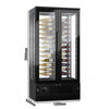 Panoramic Commercial Wine Fridge - Black - Single Zone - 450L - max. 104 bottles